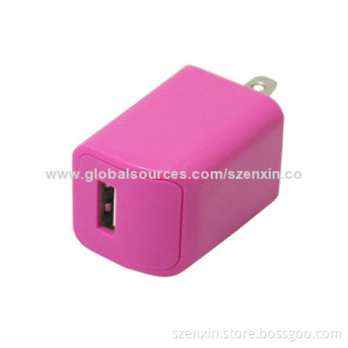 USB power charger with LED light for phoneNew